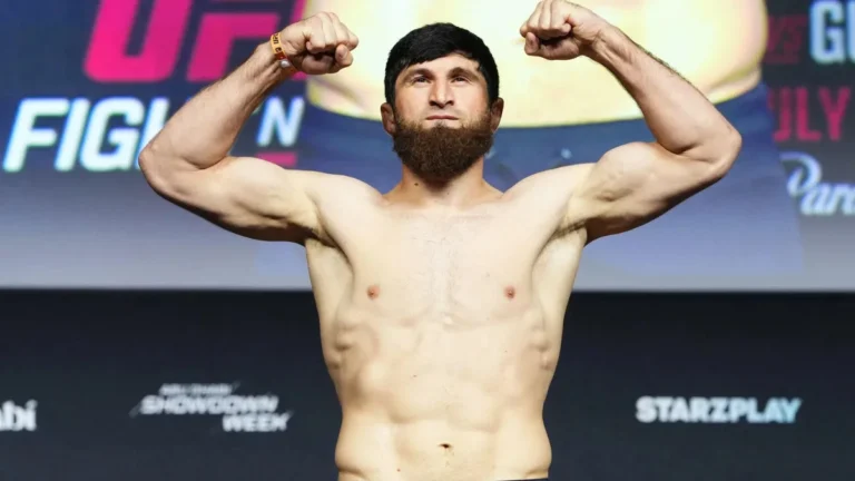 Bogdan Guskov lasted into Round 5, but Magomed Ankalaev’s wrestling and top control delivered a decisive TKO in the UFC Abu Dhabi main event.
