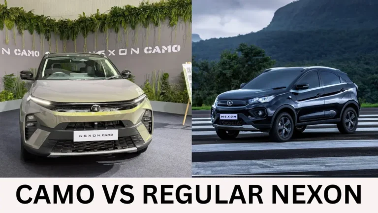 Tata Nexon CAMO Edition showing its distinctive CAMO exterior styling