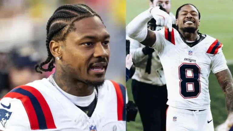 Stefon Diggs during an NFL game as questions continue about his suspension and eligibility for the 2026 season.